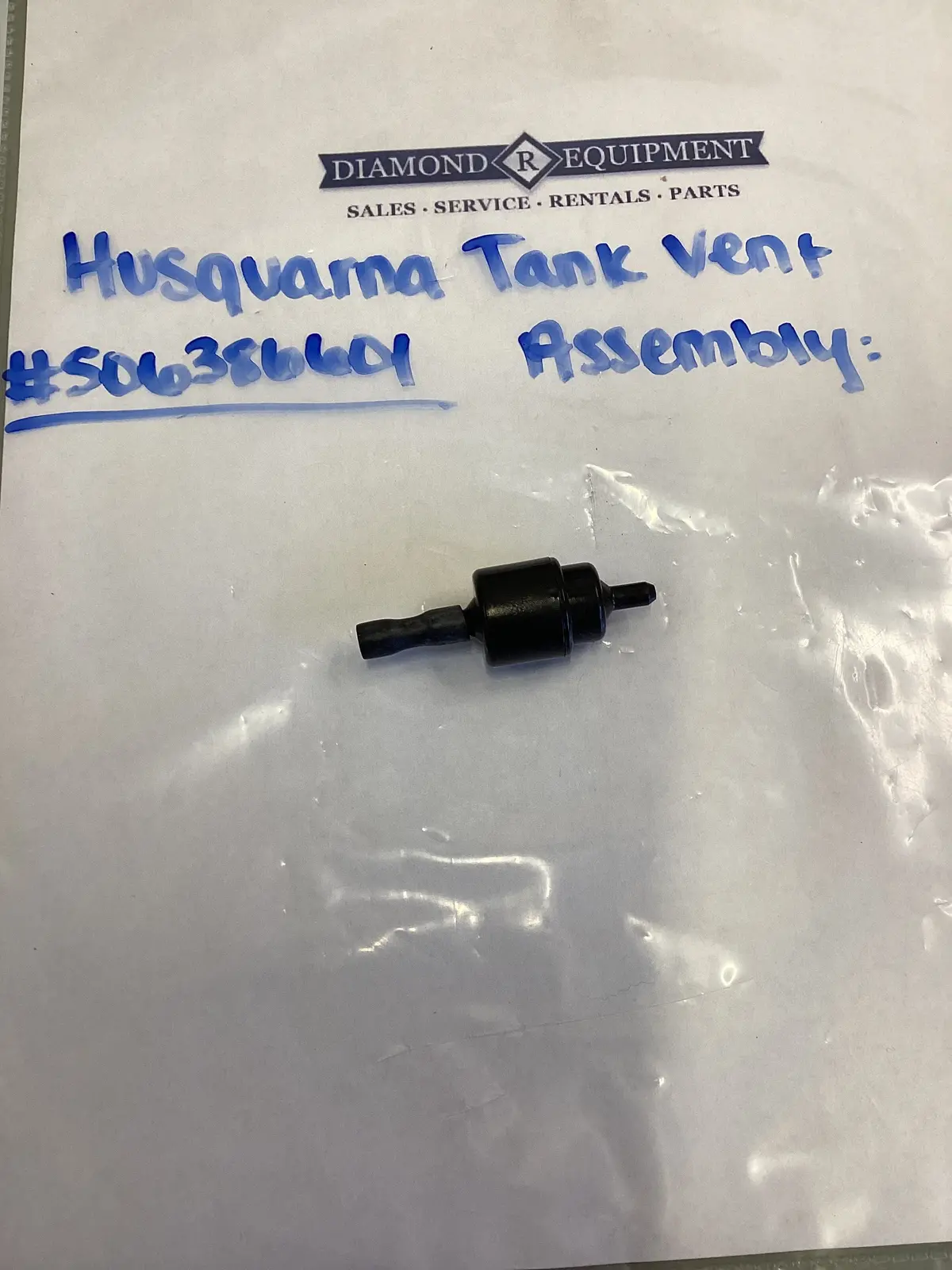 Husqvarna Tank Vent Assy: #506386601 1