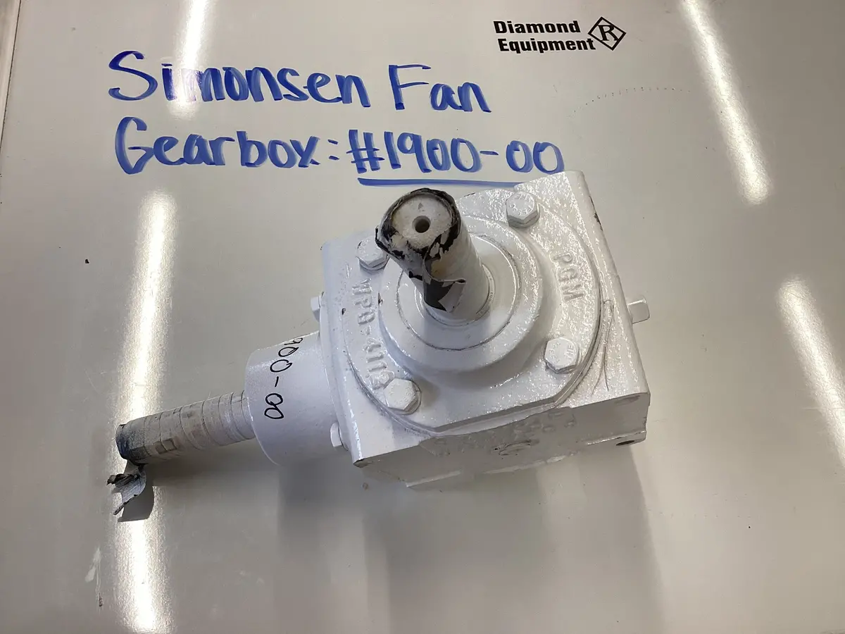 Simonsen Fan Gearbox: 1900-01 1