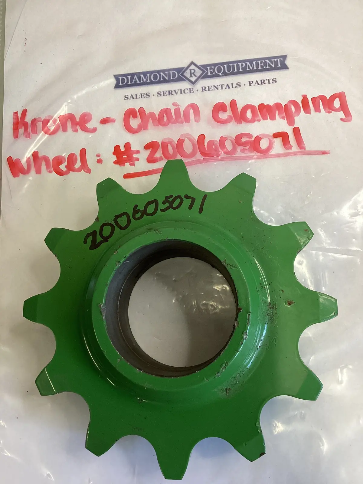 Krone- Chain Clamping Wheel: #200605071 1