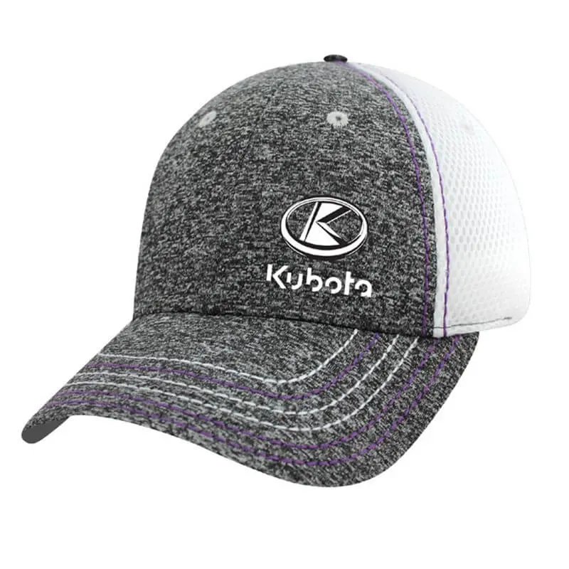 Ladies Melange Contrast Stitch Velcro Cap 1