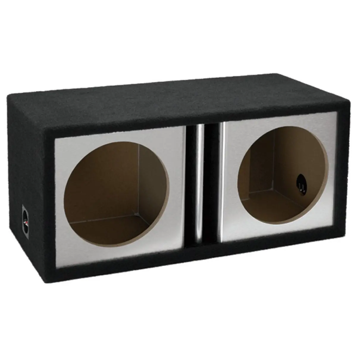Atrend 10" Dual Vented Box Separate Chamber Black Gloss Front (10Dvrblack) 1