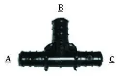 1/2" Equal Pex Tee 1