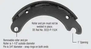 4670-Q Remanufactured Brake Shoe & Core 1