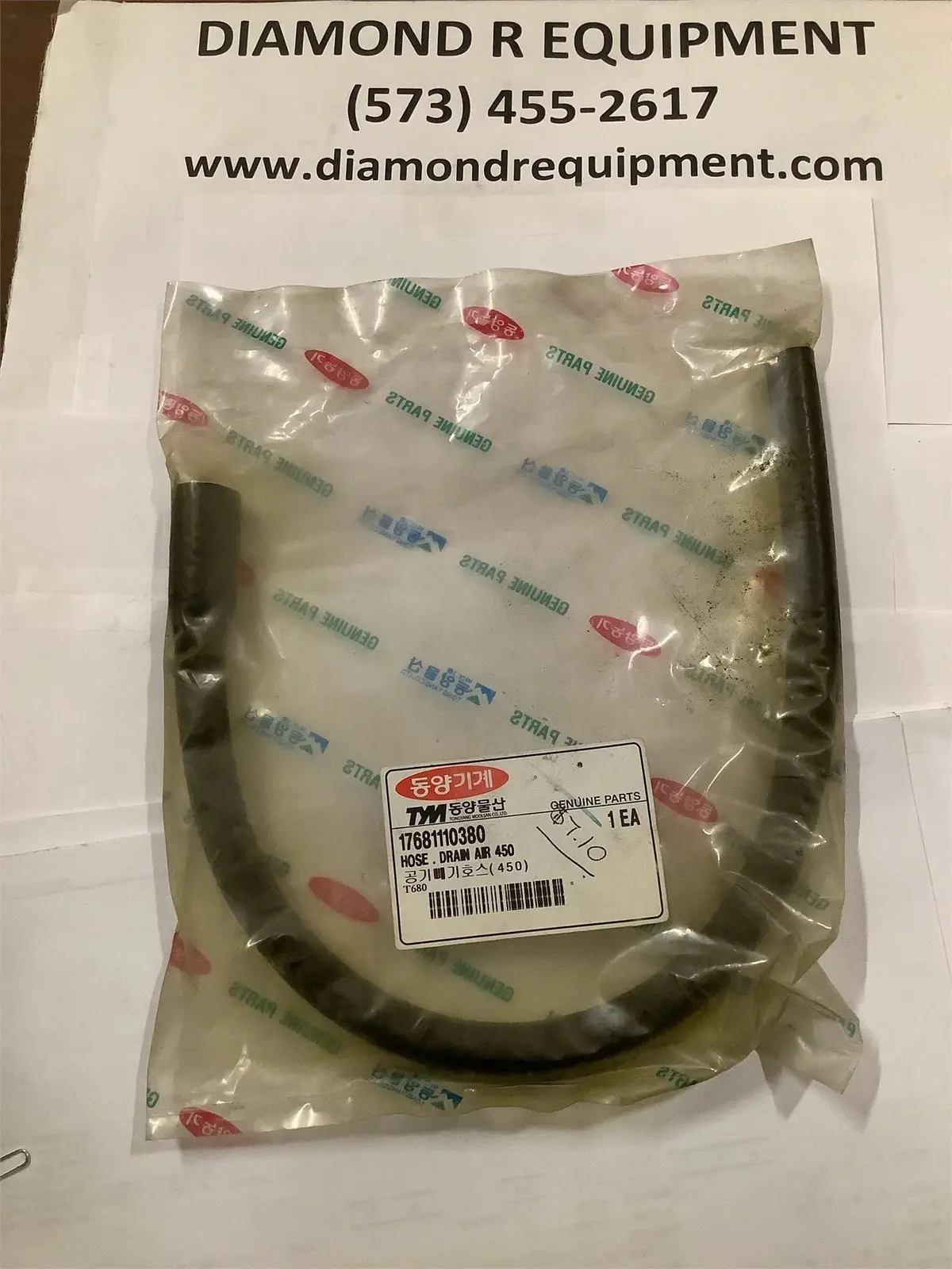 Tym / Mahindra Hose, Drain 17681110380 1