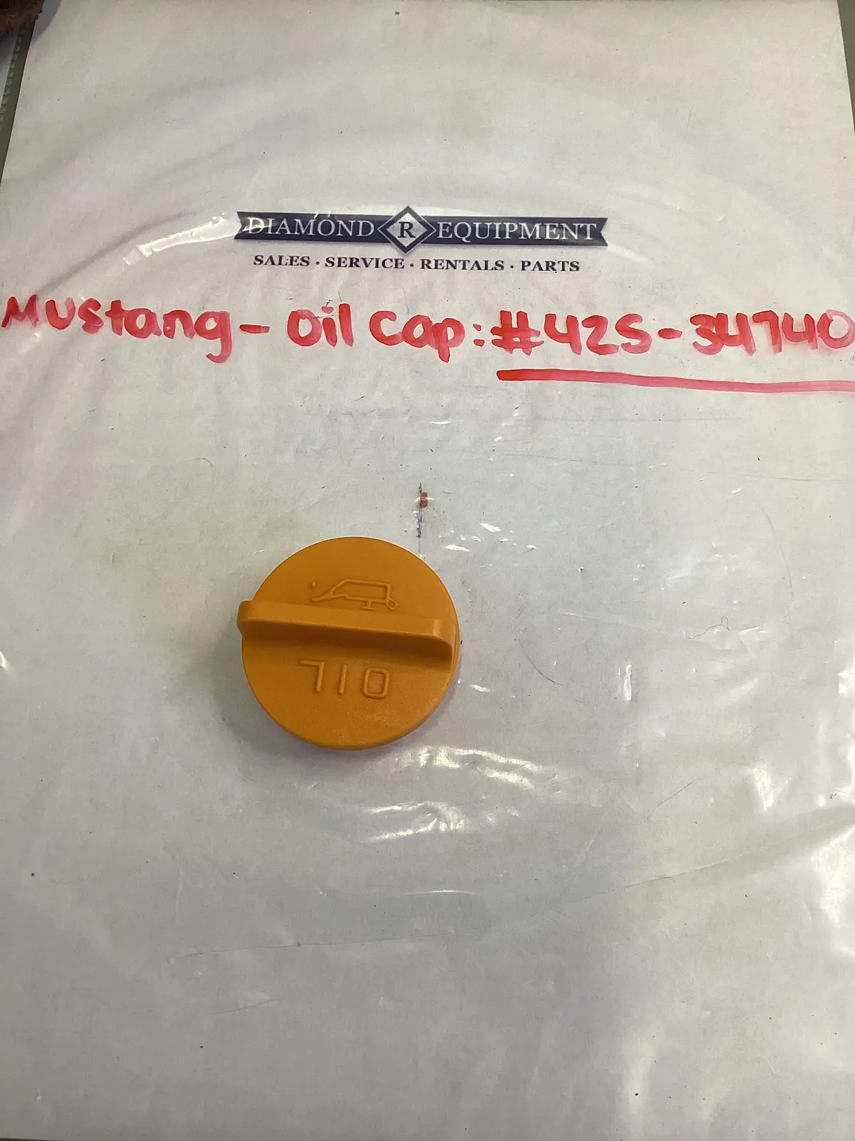 Mustang- Oil Cap: #425-34740 1