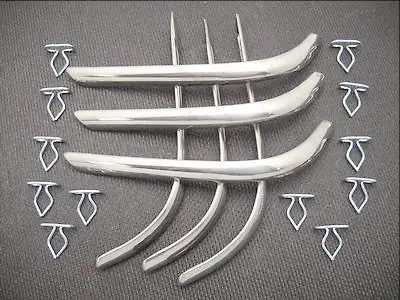 1949-1950 Panhead Rear Sargent Strips Fender Trim Kit 1