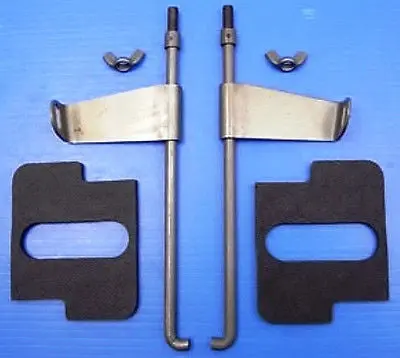 66390-36R/93-36R Knucklehead Panhead Flathead Parkerized Batt Rod Hold Down Kit 1