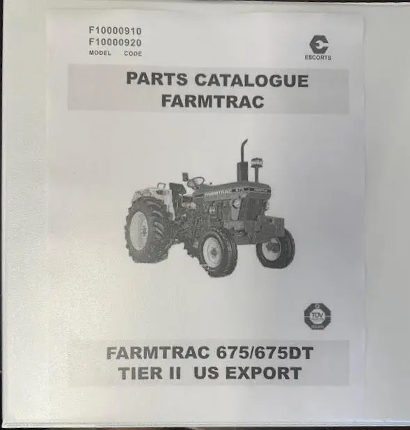 Farmtrac 675/675Dt Parts Catalog 1