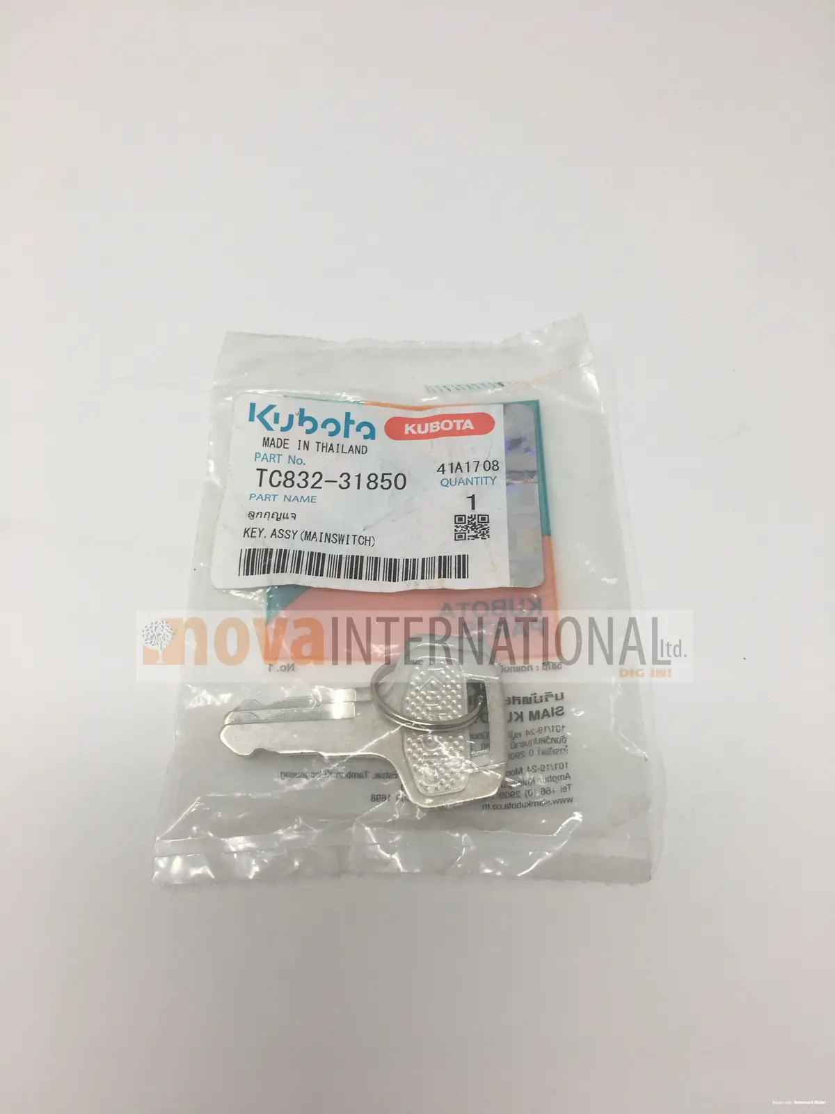 Ignition Key Tc832-31850 1