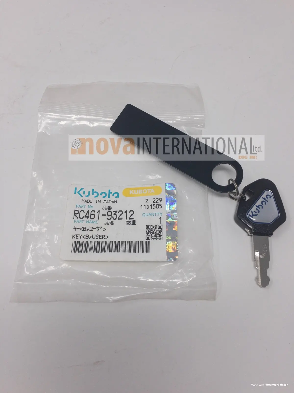 Ignition Key - Construction - Programable - Anti Theft Rc461-93212 1
