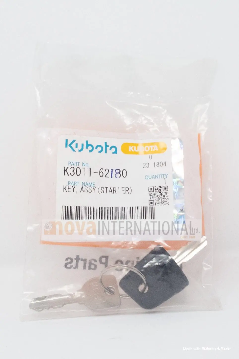 Ignition Key K3011-62180 (>= Sn 20300) 1