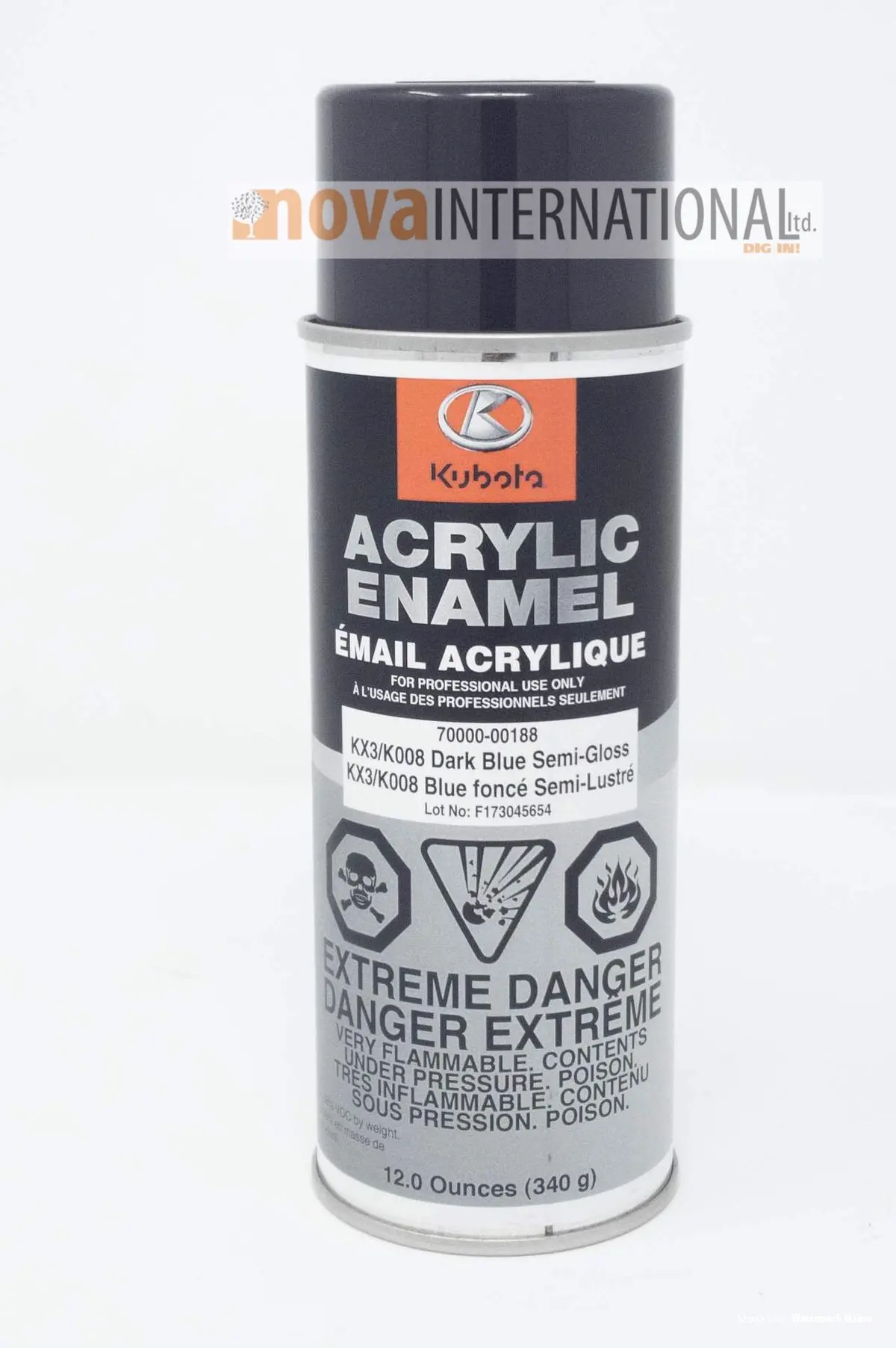 Kx-3 Excavator Dark Blue Paint - Spray Can 1