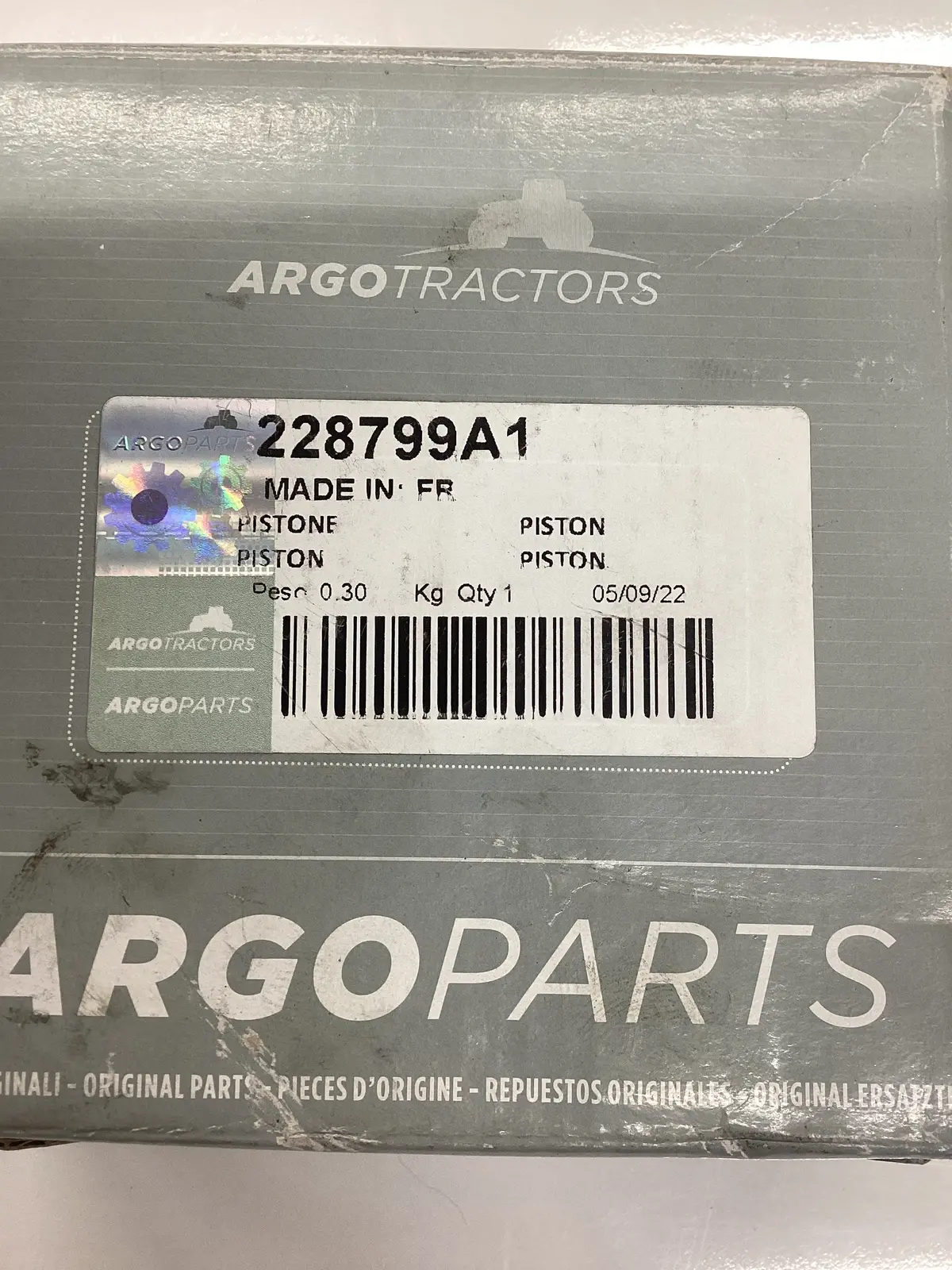 Mccormick Piston: #228799A1 1