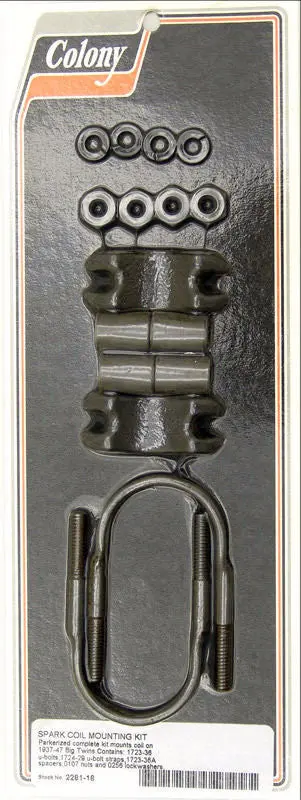 2281-18 1937-1947 Knucklehead Flathead Coil Mount Kit 1