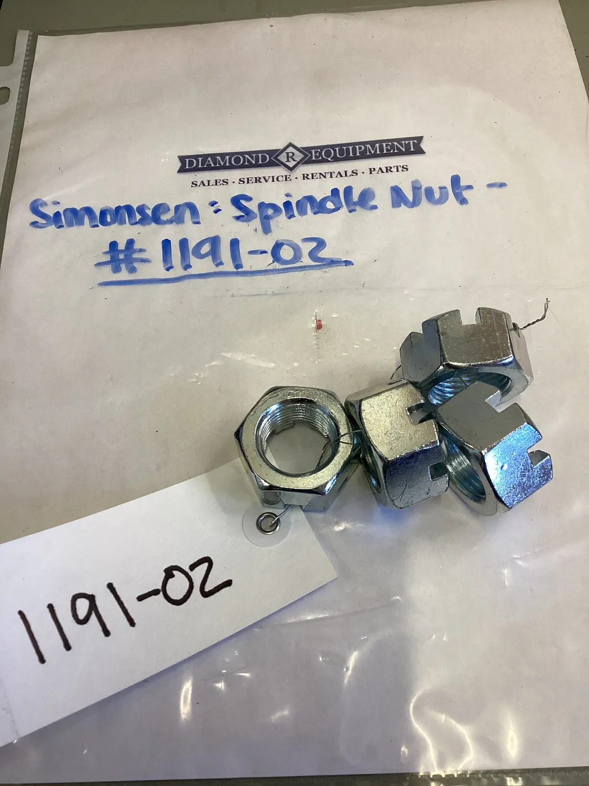 Simonsen: Spindle Nut- #1191-02 1