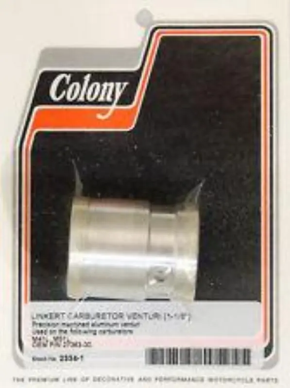 27363-30 Or 1265-30B Linkert M41l M51l Venturi 1-1/8" Colony 2334-1 1