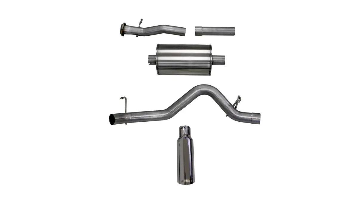 3.0 In Cat-Back W 4.0" Slash Cut Tipt (54744) 2015-2016 Colorado Canyon 3.6L V6 (128/140.5" Wb) 1