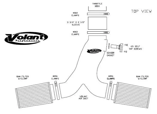 Open Element Air Intake (25864151) 2005-2009 Cadillac Lxr-V  4.6L [Obsolete] 1