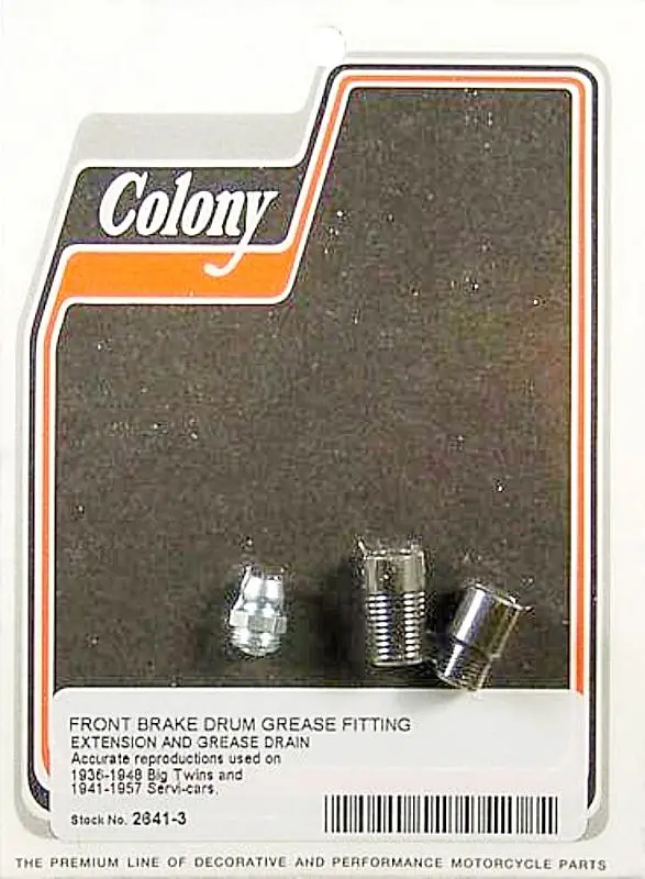 2641-3 Front Brake Drum Grease Fitting Extension And Drain 1