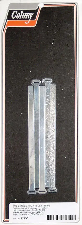 9999 2753-5 Tube, Hose And Cable Straps Cadmium Plated 1
