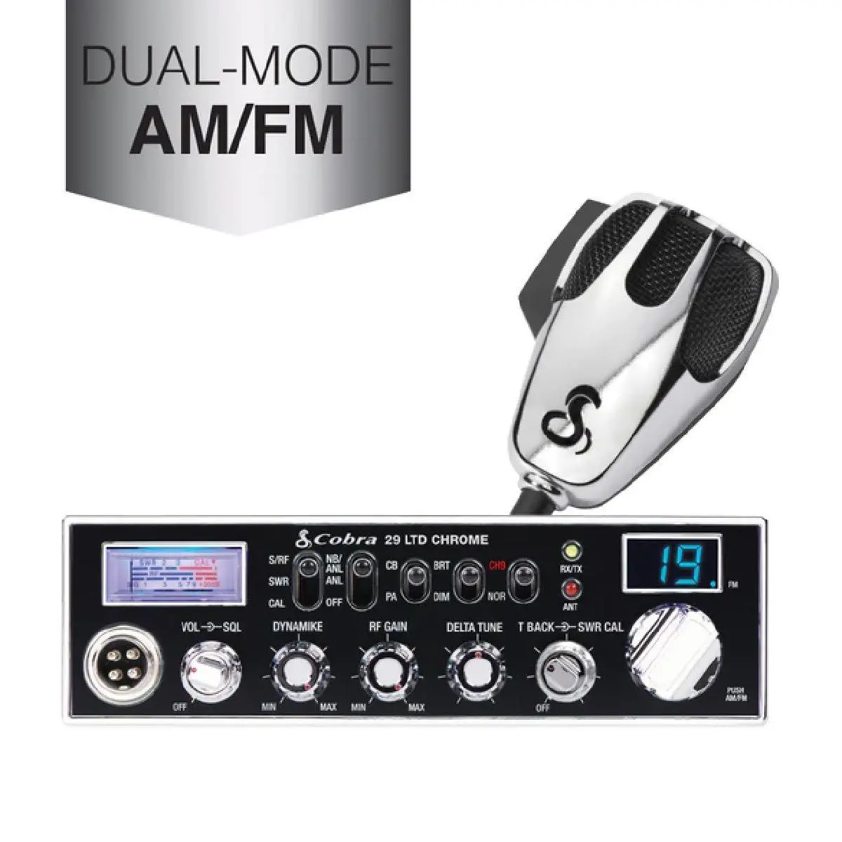 New Cobra Chrome Truckers Cb Dual-Mode Am/Fm (29 Ltd Chrome) 1
