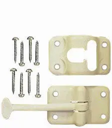 3" Plastic Door Holder-White 1