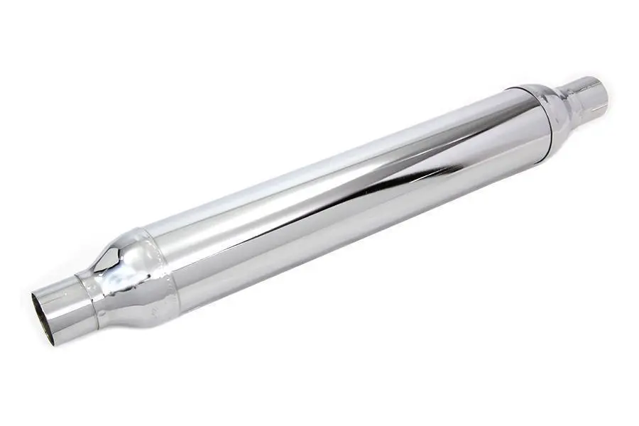 65235-50Tc 24 Inch Cigar Muffler Seamed & Part Number Stamped Chrome 1
