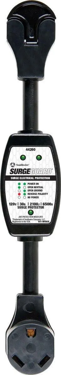 30 Amp Surge Protector W/Tester 44260 1