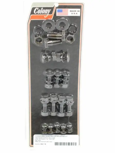 1936 To 1940 Knucklehead, Flathead Rear Fender Mounting Kit Parkerized Colony 3041 – 18 1