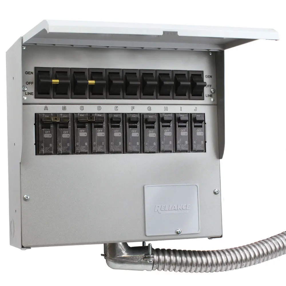 Reliance 310D 120/240-Volt 30-Amp 10-Circuit Pro/Tran Indoor Transfer Switch 1