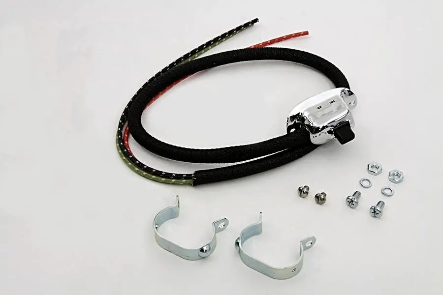 70058-50 Directional 3 Position External Wire Handlebar Switch Chrome 1