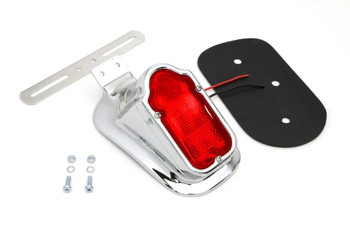 68003-47 Old 5051-47 Chrome Tombstone Tail Lamp Assembly 1