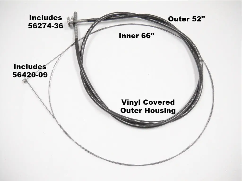 3334-32A Knucklehead Flathead Panhead Throttle And Spark Control Cable Pvc 1
