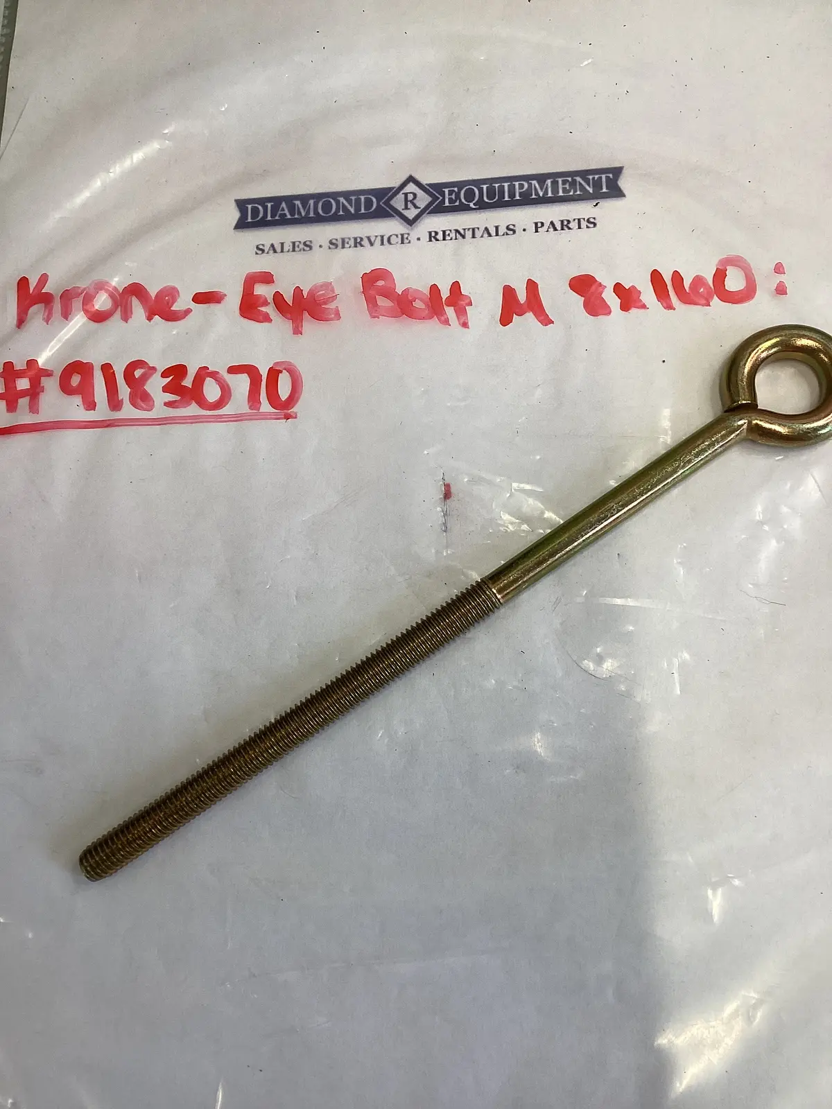 Krone- Eye Bolt M 8X160: #9183070 1
