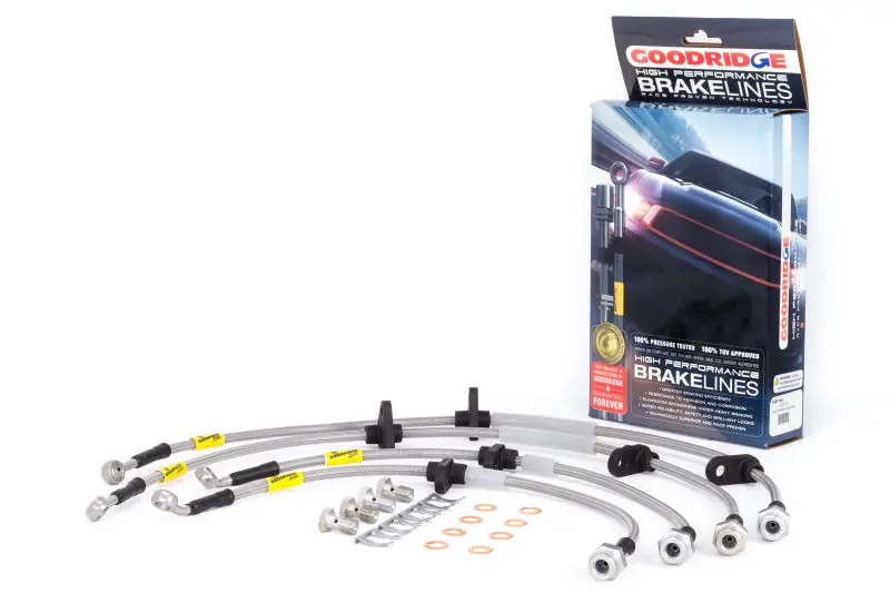 Goodridge 94-01 Acura Integra / 92-95 Honda Civic (W/Rear Disc & Abs) Stainless Steel Brake Line Kit 1
