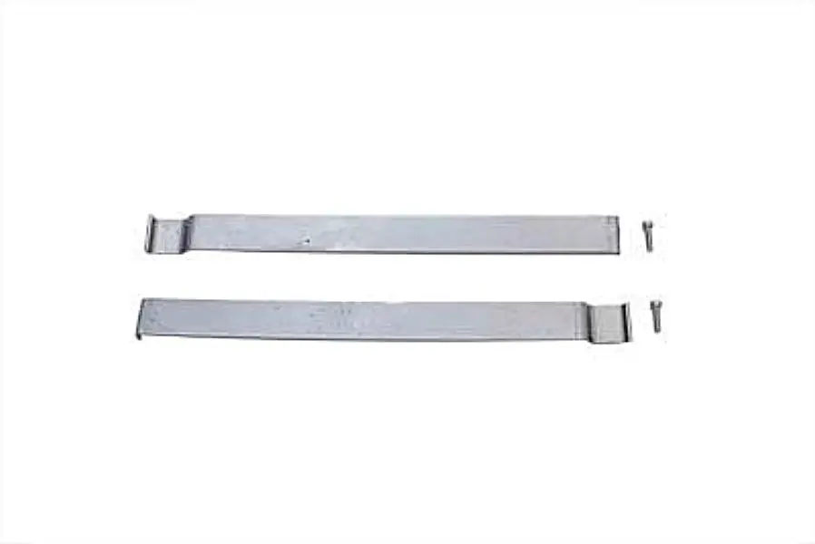61784-40 Old 3508-40A Gas Tank Emblems Mounting Strips 1940 To 1946 1