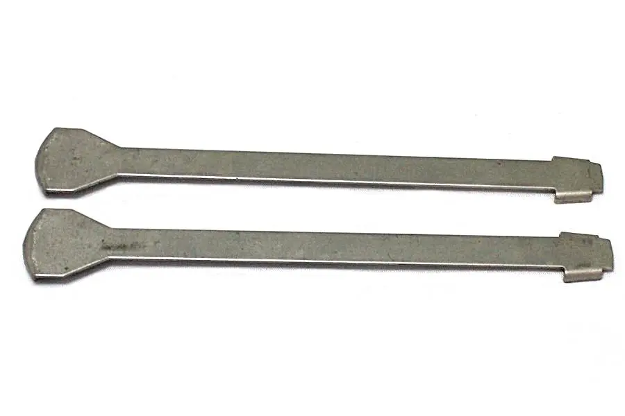 61785-47 Old 3508-47 Gas Tank Emblems Mounting Strips 1947 To 1950 1