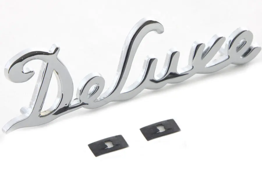 11530-46C Fender Trim Deluxe Emblem Chrome 1