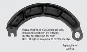 4515Ca2 Cast Open Cam Remanufactured Brake Shoe & Core 1