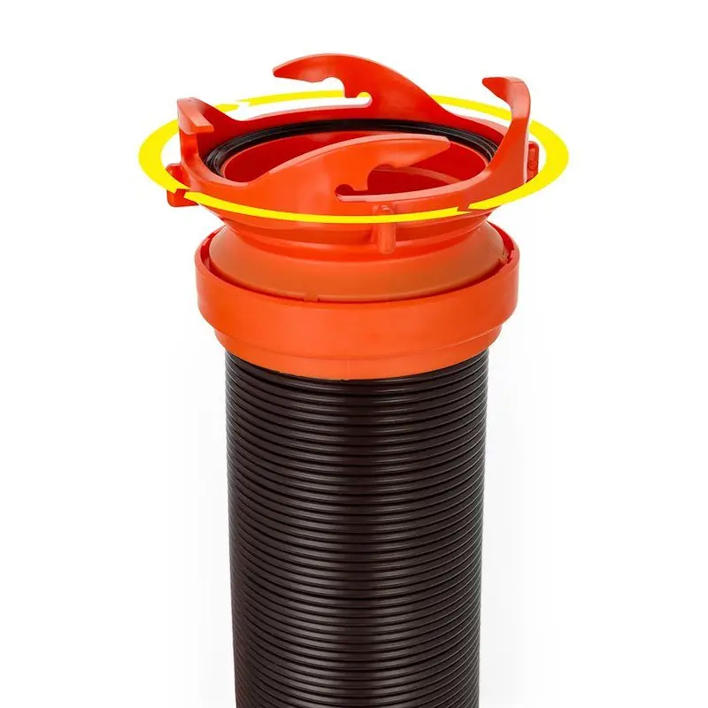 39761 Camco Rhinoflex 15' Camper/Rv Sewer Hose Kit, Includes 4-In-1 Adapter 2