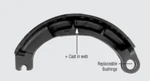 4728-Cast Transit Remanufactured Brake Shoe & Core 1