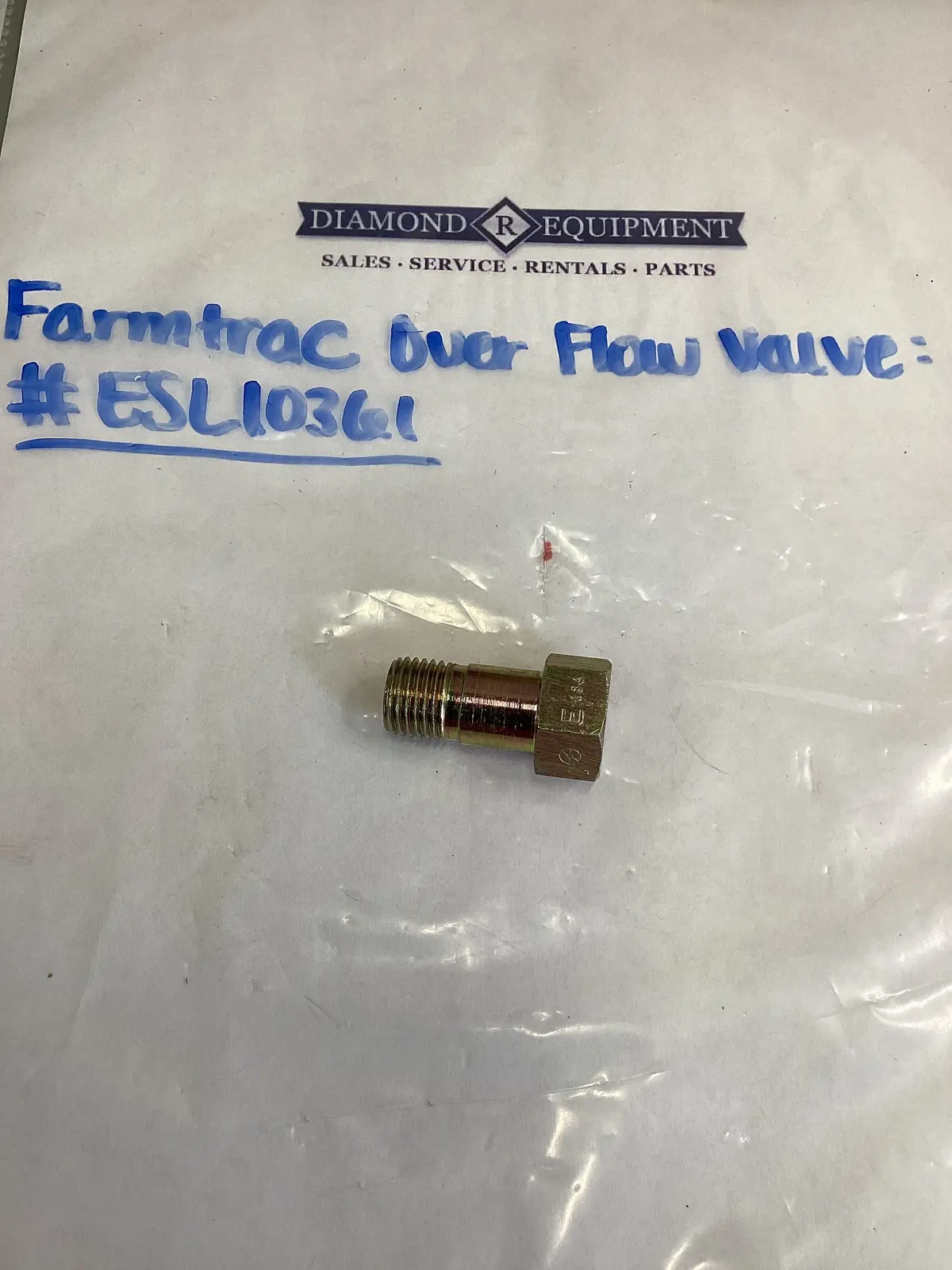 Farmtrac Overflow Valve: #Esl10361 1