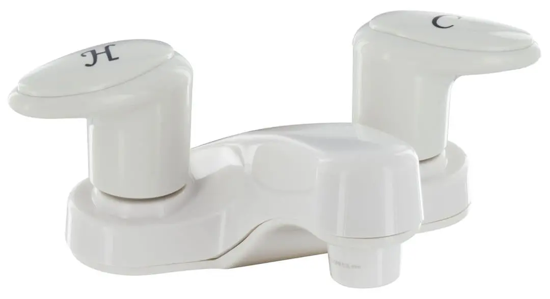 4" Deck Faucet - White 1