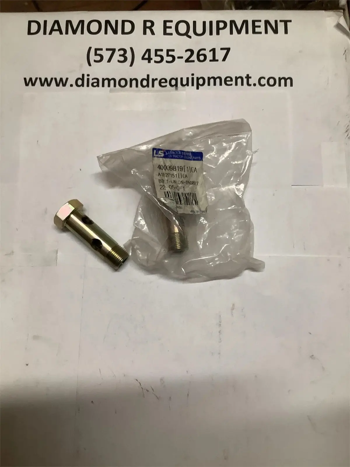 Ls Tractor Bolt Union, Trg827, 40009819 1