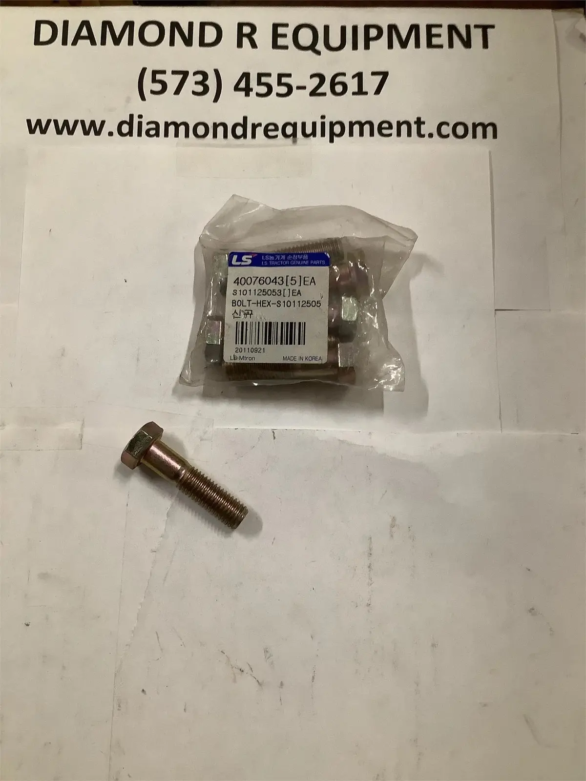 Ls Tractor Bolt-Hex 40076043 1