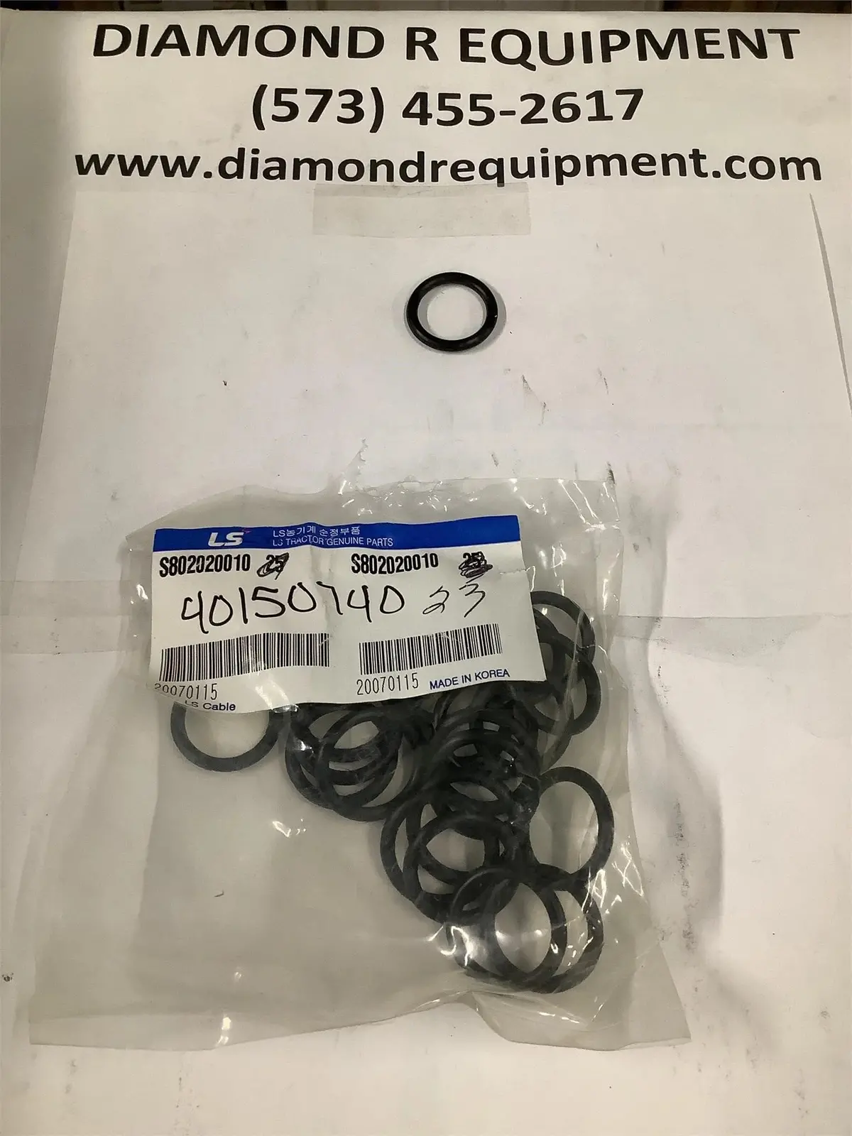 Ls Tractor O-Ring 40150740 (2Pk) 1