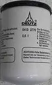 4137456 Genuine Deutz Spin-On  Fuel Filter 1