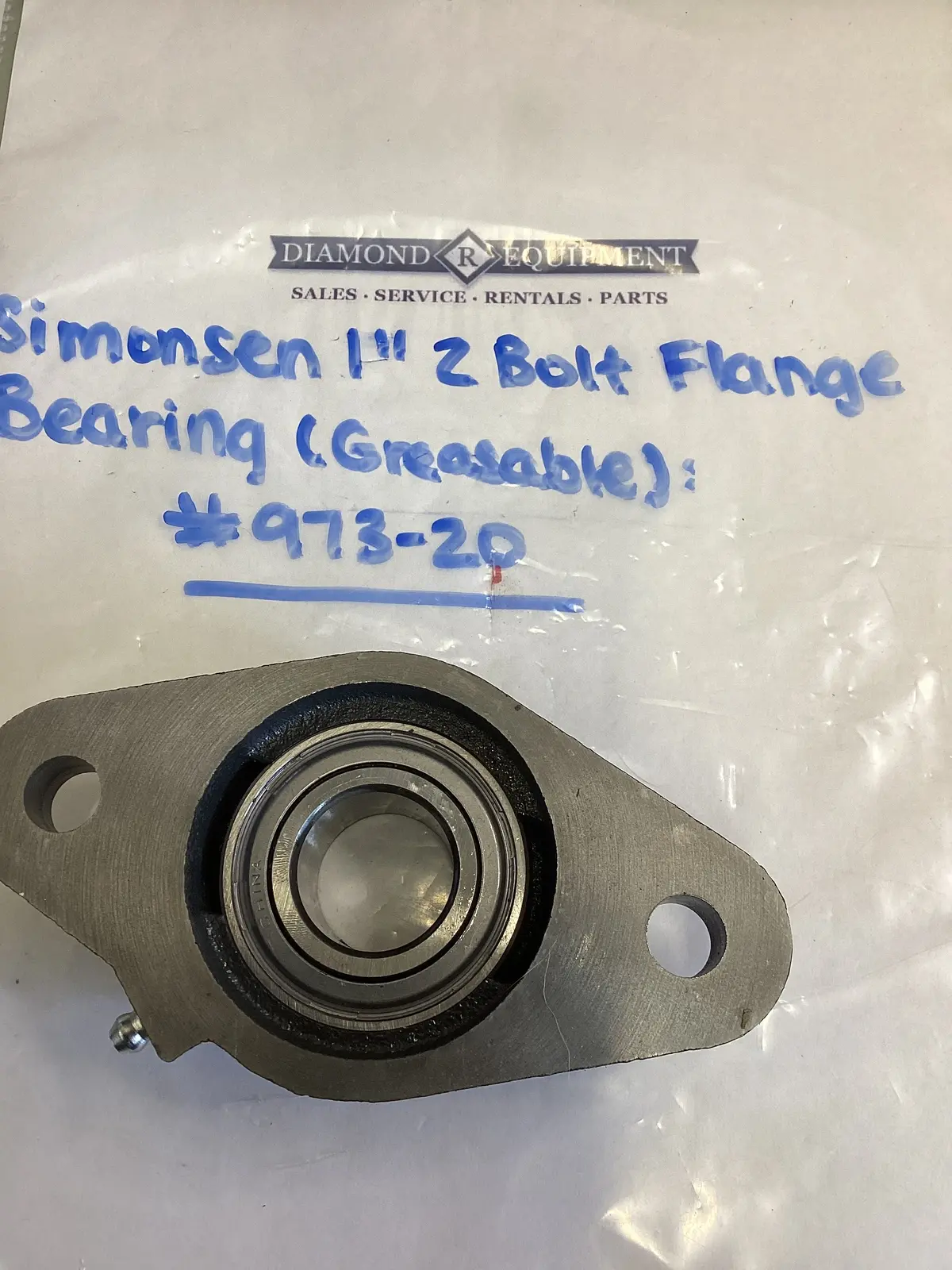 Simonsen 1” 2 Bolt Flange Bearing (Greasable): #973-20 1