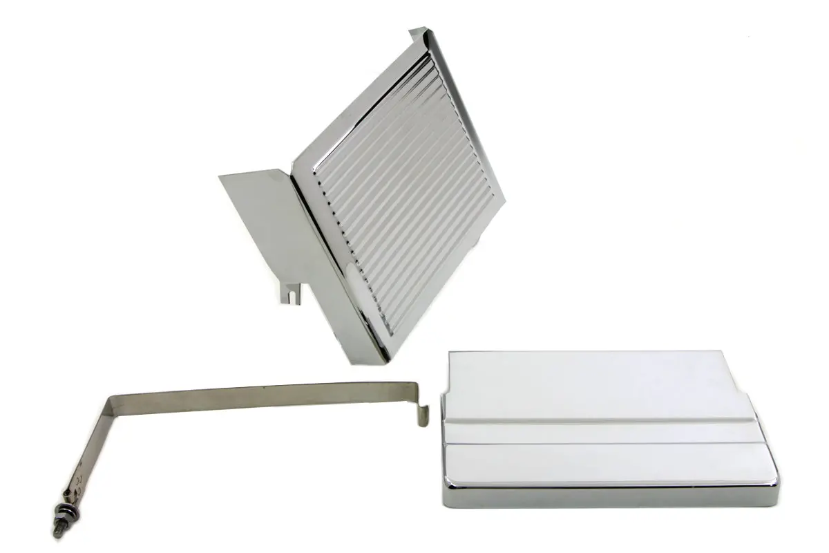 1965-1969 Flh Chrome Battery Cover Kit 1