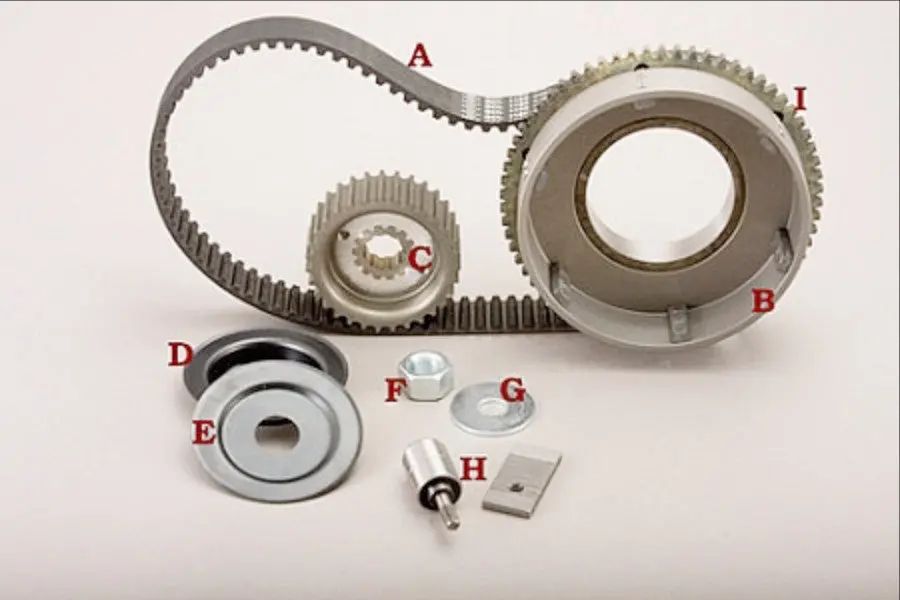 1965-1984 11Mm Enclosed Primary Belt Drive Kit 47-31Se-4 Kick Or Electric 1